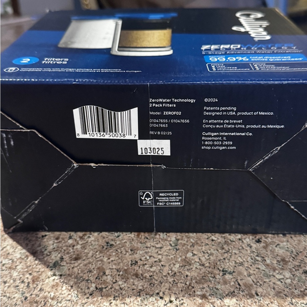 Culligan ZeroWater Replacement Filters - Blue Box - Picture 2 of 5